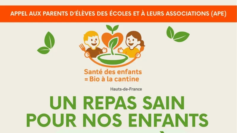 Santé des enfants = bio à la cantine